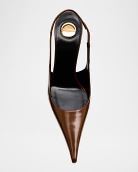 Vendome Leather Slingback Pumps
