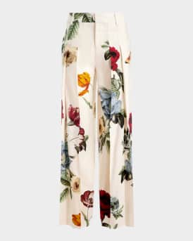 Blaire Provence Floral Pleated Pants