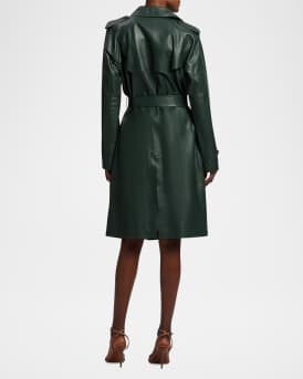 Niles Leather Trench Coat