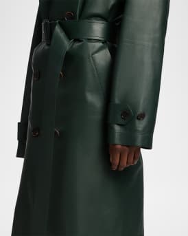Niles Leather Trench Coat