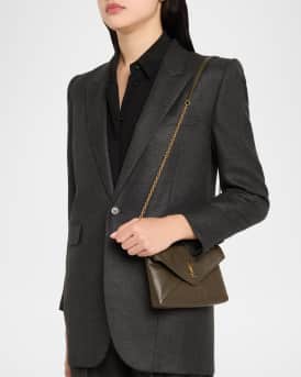 Small Grain Leather Pouch Shoulder Bag