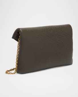 Small Grain Leather Pouch Shoulder Bag