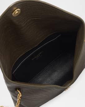 Small Grain Leather Pouch Shoulder Bag