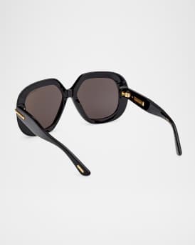 Icon Acetate Geometric Sunglasses