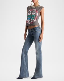 Micah Embellished Muscle Tee