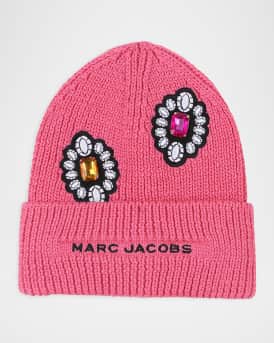 Girl's Logo-Embroidered Badge Beanie