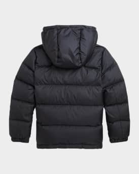 Boy's Recycled Nylon Puffer Bomber Jacket, Size S-XL