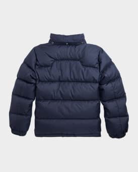 Boy's Recycled Nylon Puffer Bomber Jacket, Size S-XL