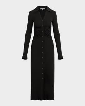 The Naomi Button-Front Midi Dress