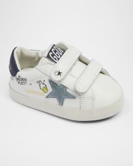 Kid's Old School Nappa Leather and Suede Sneakers, Baby