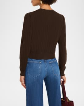 The Ladder Pointelle Cashmere Cardigan