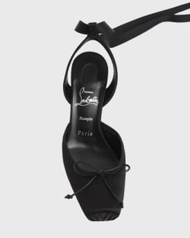 55mm Cassia Lace-Up Satin Ballet Pumps