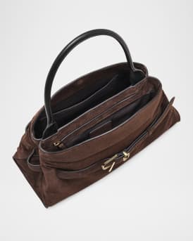 The Satchel Suede Shoulder Bag