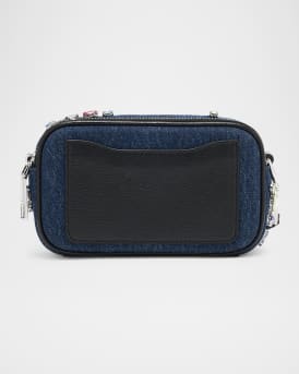 The Snapshot Embellished Denim Crossbody Bag