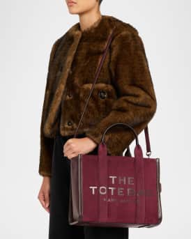 The Medium Suede & Leather Tote Bag