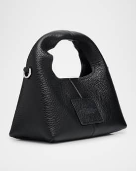 The Micro Grain Leather Crossbody Sack