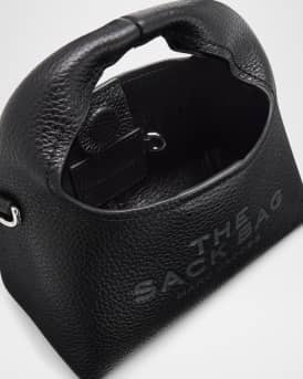 The Micro Grain Leather Crossbody Sack
