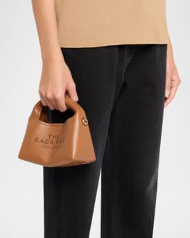 The Micro Grain Leather Crossbody Sack