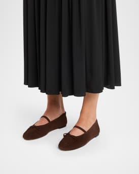 Prima Suede Mary Jane Ballerina Flats