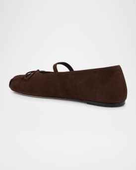 Prima Suede Mary Jane Ballerina Flats