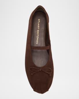 Prima Suede Mary Jane Ballerina Flats