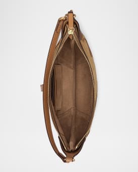 Polo ID Mini Whipstitch Suede Shoulder Bag