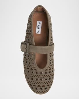 Vienne Cutout Mary Jane Ballerina Flats