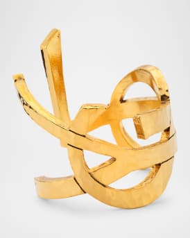 YSL Twist Hammered Cuff Bracelet