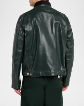Men's Leather Moto Jacket