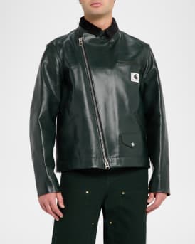 Men's Leather Moto Jacket