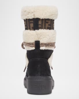 Apres Chic Suede Shearling Ski Boots