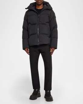 Men's Crofton Matte Nylon Hooded Puffer Jacket