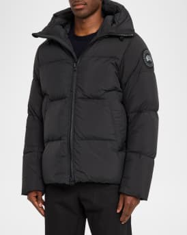 Men's Crofton Matte Nylon Hooded Puffer Jacket