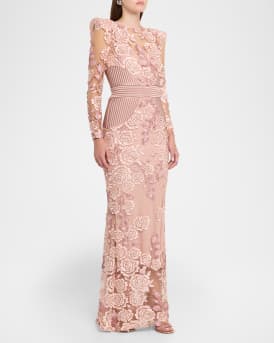 The Beginning Floral Lace Gown