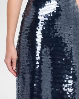 Kiah Sequined Midi Skirt