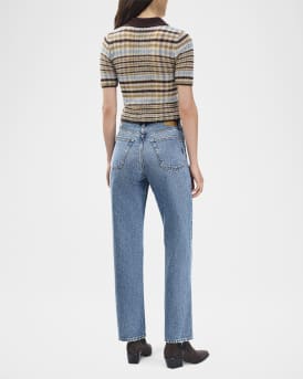 Shea High-Rise Relaxed Straight Ankle Jeans