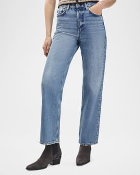 Shea High-Rise Relaxed Straight Ankle Jeans
