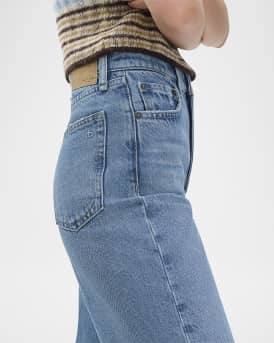 Shea High-Rise Relaxed Straight Ankle Jeans