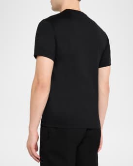 Men's Embroidered EKD Check Logo Slim-Fit Cotton T-Shirt