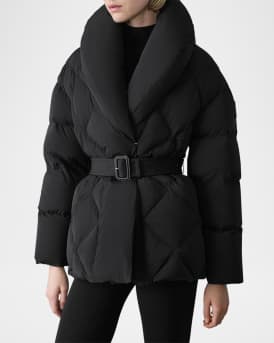 Olive Belted Down Jacket