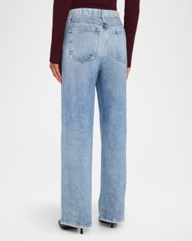 Miramar Cotton-Terry Wide-Leg Jeans