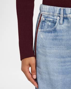 Miramar Cotton-Terry Wide-Leg Jeans