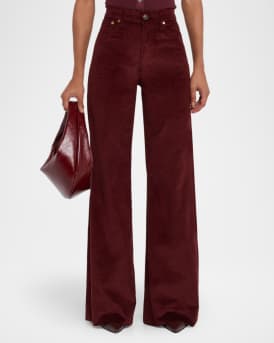 Skylar High-Rise Corduroy Trousers