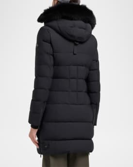 Watershed 3 Down Parka with Detachable Hood & Shearling Trim