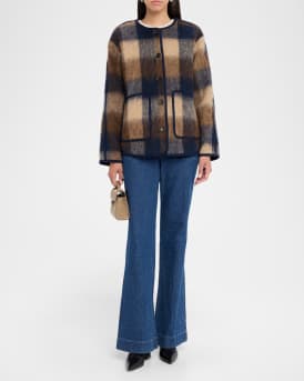 Janet Plaid Barn Jacket
