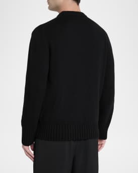 Men's Wool MA Crest Crewneck Sweater