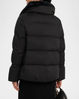 Faux Fur Lined Down Puffer Jacket