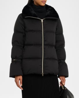 Faux Fur Lined Down Puffer Jacket