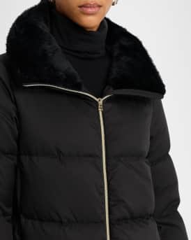 Faux Fur Lined Down Puffer Jacket