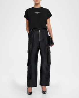 Logo Short-Sleeve Crop T-Shirt